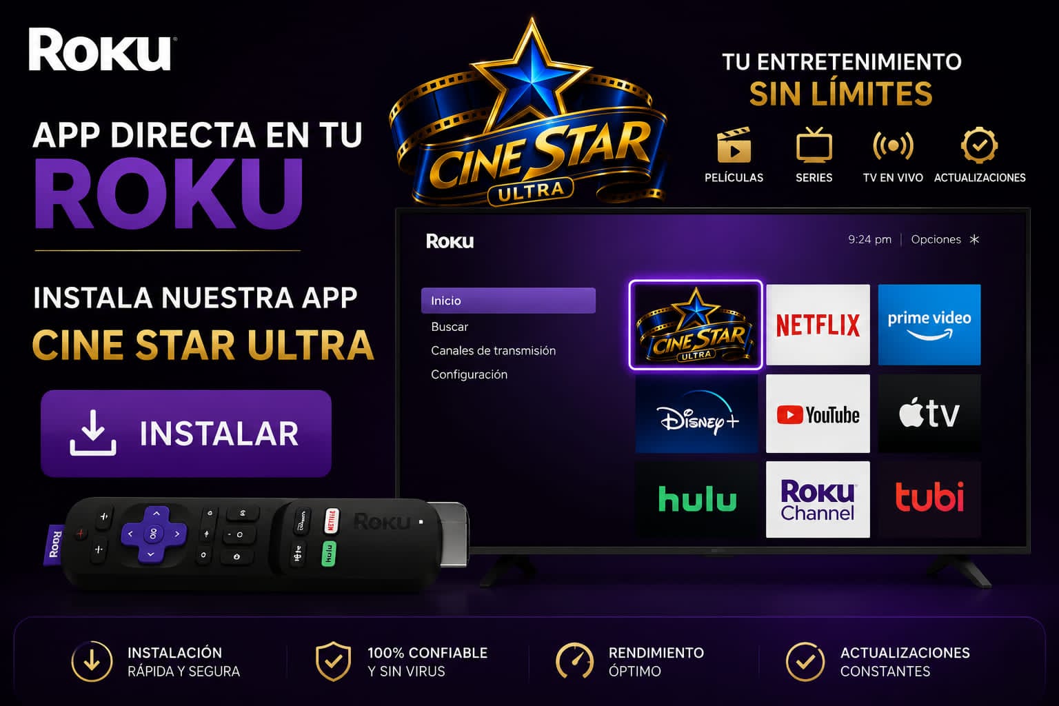 Roku TV Cine Star